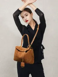 Rodeo包包女真皮凯丽托特包 磨砂牛皮高级感大容量单肩手提腋下包 5